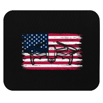 Discover Patriotic Drone Pilot USA Drone Lover Mouse Pads
