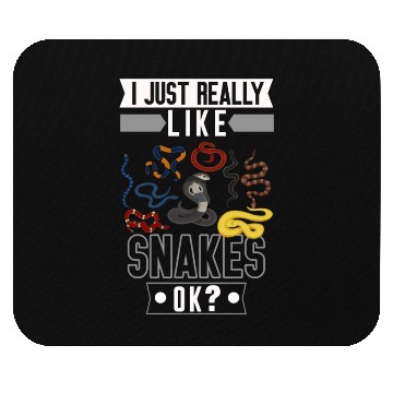 Discover Funny Snake Lover Reptile Girls Boys Mouse Pads
