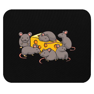 Discover Cute Rats Cheese Lover Funny Rat Mouse Pads