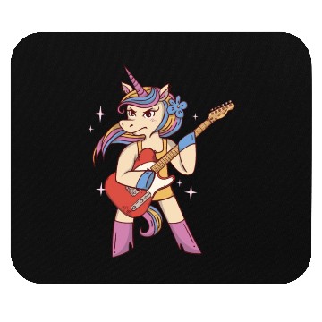 Discover Unicorn Guitarist Guitar Player Mouse Pads