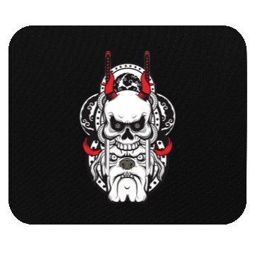 Discover dog skull demon Mouse Pads