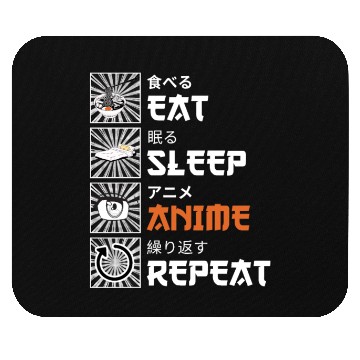 Discover Eat, Sleep, Anime, Repeat - Gift For Christmas Day Mouse Pads