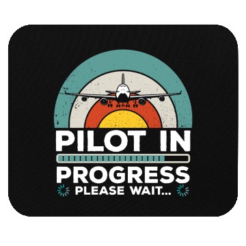 Discover Funny Copilot Flight Pilot In Progress Mouse Pads
