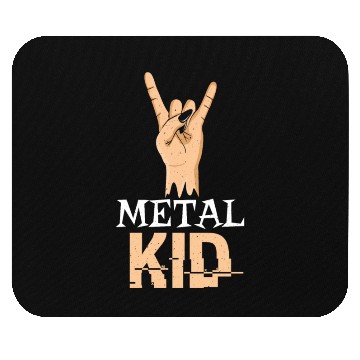 Discover Rock Hand Music Lover Guitarist Rocker Metal Kid Mouse Pads