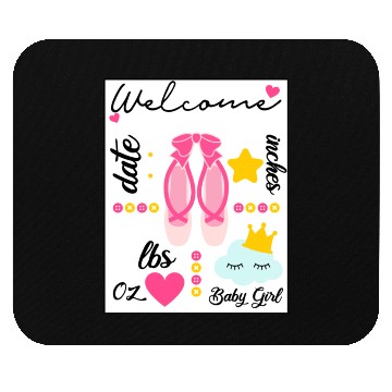 Discover ballerina theme no boxes Mouse Pads