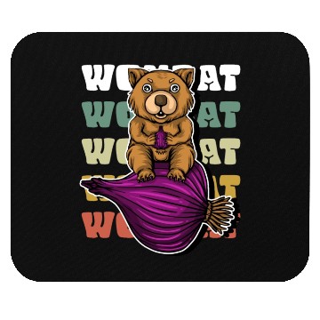 Discover Wombat Onion - Wombat Onion Mouse Pads