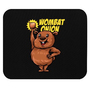 Discover Wombat Onion - Wombat Onion Mouse Pads