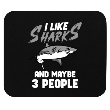 Discover Shark Ocean Predator Sea Creature Mouse Pads