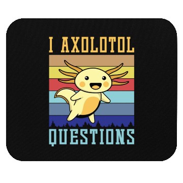 Discover Axolotl Lover Questions Fun Vintage Mouse Pads