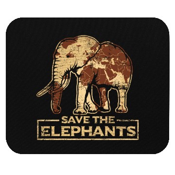 Discover Save The Elephants Elephant Mouse Pads