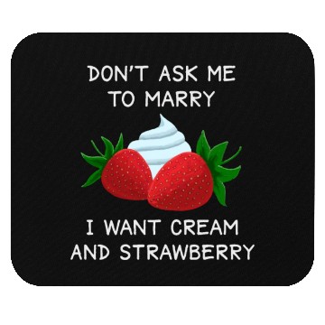Discover Relationship Status Funny Single Strawberry Lover Mouse Pads