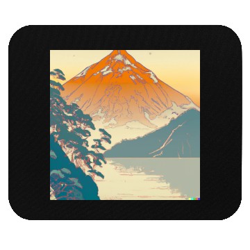 Discover Japanese Landscape Ukiyo e Style Mouse Pads