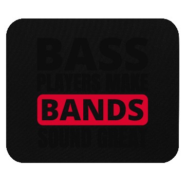 Discover Bass Guitar Player Music Musician Bassist Funny Mouse Pads