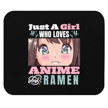 Discover Anime Ramen Girl Embrace Mouse Pads