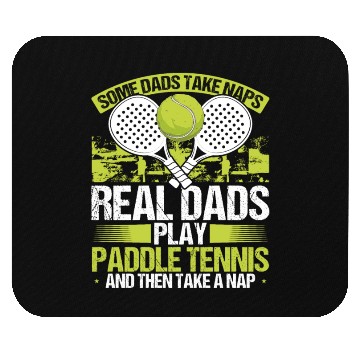 Discover Paddle Tennis Player Match Dad Papa Fathers Day Mouse Pads