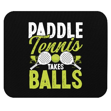 Discover Paddle Tennis Player Match Paddle takes Balls Mouse Pads