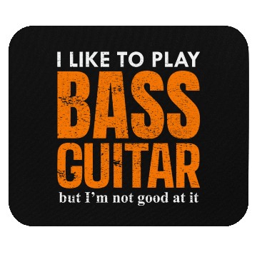Discover Bass Guitar Player Music Musician Bassist Funny Mouse Pads