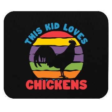 Discover This Kid Loves Chickens Retro Mouse Pads