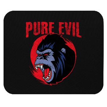 Discover Pure Evil Angry Gorilla Monkey Chimpanzee Mouse Pads