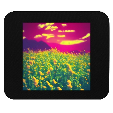 Discover Abstract Flowers on a Pink Background Mouse Pads