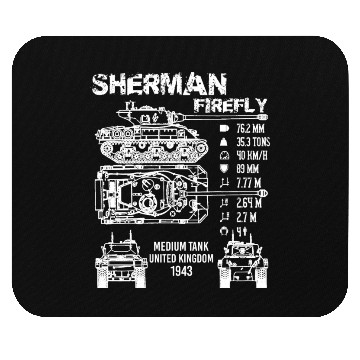 Discover Sherman Firefly Tank Specifications Mouse Pads
