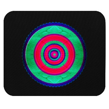 Discover Green-Pink Circle Geometric Pattern Mouse Pads