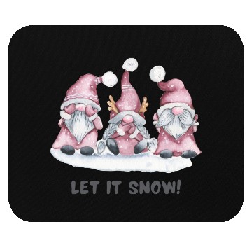 Discover Let It Snow Mouse Pads