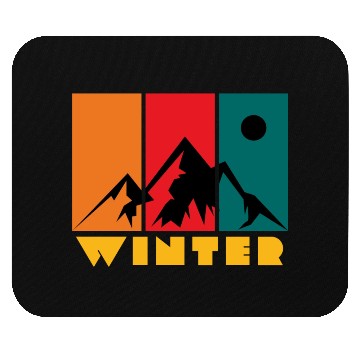 Discover mountain in winter Mouse Pads
