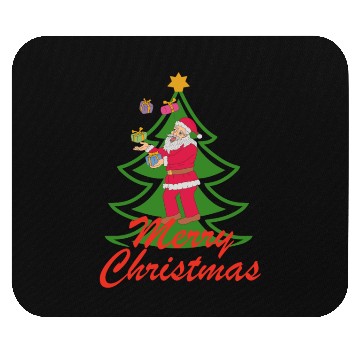 Discover Santa xmas celebration Mouse Pads