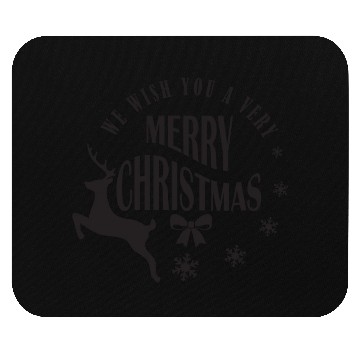 Discover WE WISH YOU MERRY CHRISTMAS REINDDER Mouse Pads
