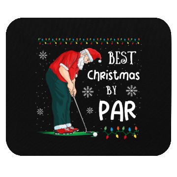 Discover Golf Santa Claus Pun Golfer Gift Golfing Mouse Pads