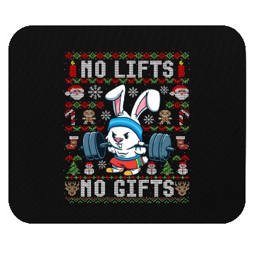 Discover Funny No Lifts No Gifts Ugly Christmas Workout Mouse Pads