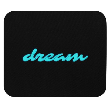 Discover Black And Blue Dream Typography Mouse Pads