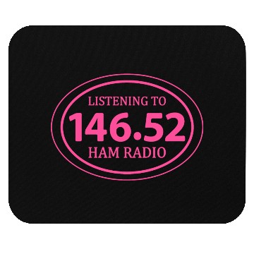 Discover Ham Radio 146.52 Simplex Oval Pink Mouse Pads