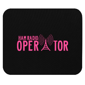 Discover Ham Radio Operator Girl Pink Mouse Pads
