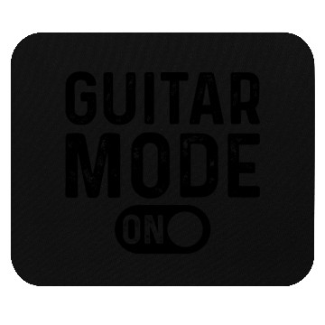 Discover Guitar Mode On - Playing Guitar Player Guitarist Mouse Pads