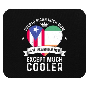 Discover Puerto Rico Flag Ireland Mom Mothers Day Women Mouse Pads