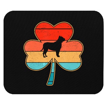 Discover Pitbull Dog Shamrock St Patricks Day Mouse Pads