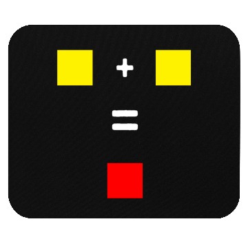 Discover Soccer Yellow Red Card Referee Mouse Pads