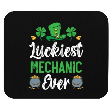 Discover Luckiest Mechanic Ever St. Patrick's Day Mouse Pads
