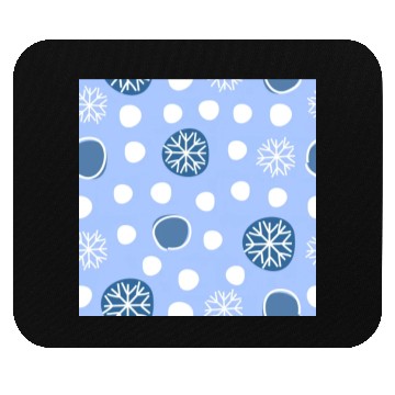 Discover Winter Snowflakes Pattern Mouse Pads
