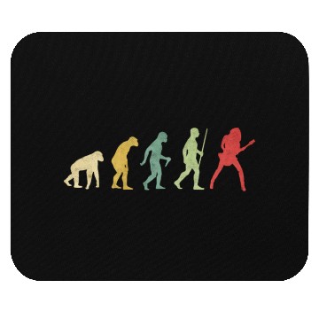 Discover Guitar Rock Girl Evolution Mouse Pads