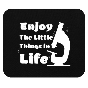 Discover funny microscope, microbiologists biology nerd Mouse Pads