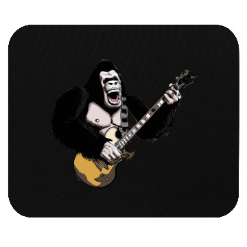 Discover Huge ape playing electric guitar. Mouse Pads