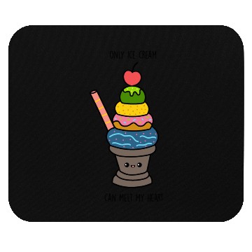 Discover Only ice cream can melt my heart Mouse Pads
