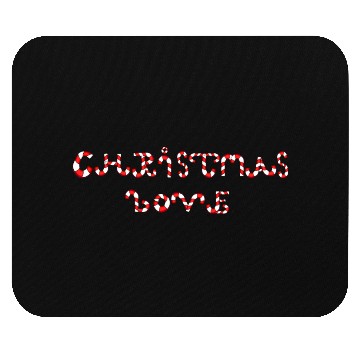 Discover Christmas Love candy canes Mouse Pads