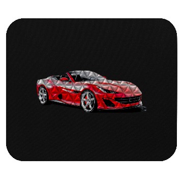 Discover 3D Car Red Mouse Pads