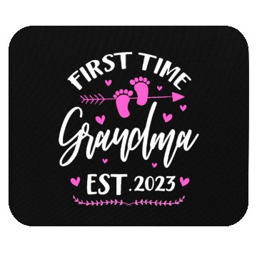 Discover First Time Grandma Est. 2023 Mouse Pads