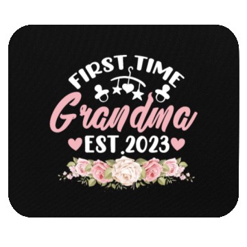 Discover First Time Grandma Est. 2023 Mouse Pads