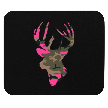 Discover Deer Womens Camo Outfitter Black Mouse Pads